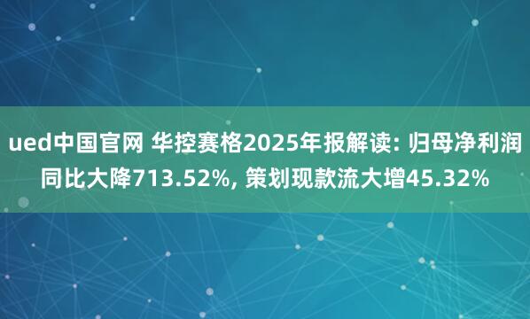 ued中国官网 华控赛格2025年报解读: 归母净利润同比大降713.52%， 策划现款流大增45.32%