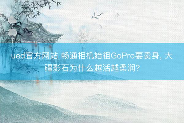 ued官方网站 畅通相机始祖GoPro要卖身， 大疆影石为什么越活越柔润?