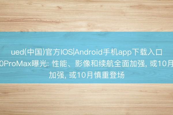 ued(中国)官方IOS|Android手机app下载入口 vivoX500ProMax曝光: 性能、影像和续航全面加强， 或10月慎重登场