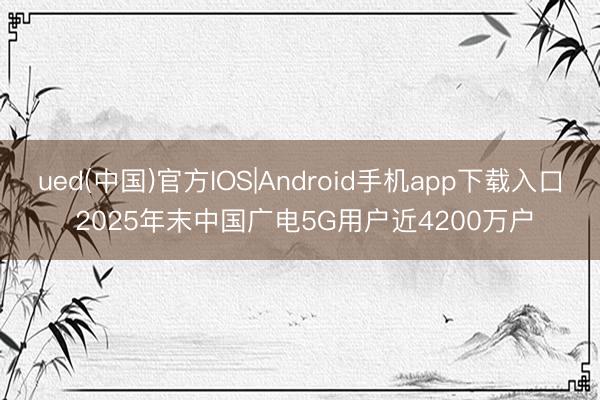ued(中国)官方IOS|Android手机app下载入口 2025年末中国广电5G用户近4200万户