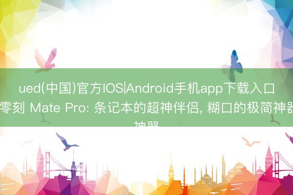 ued(中国)官方IOS|Android手机app下载入口 零刻 Mate Pro: 条记本的超神伴侣， 糊口的极简神器