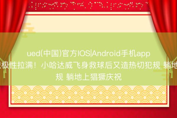 ued(中国)官方IOS|Android手机app下载入口 积极性拉满！小哈达威飞身救球后又造热切犯规 躺地上猖獗庆祝