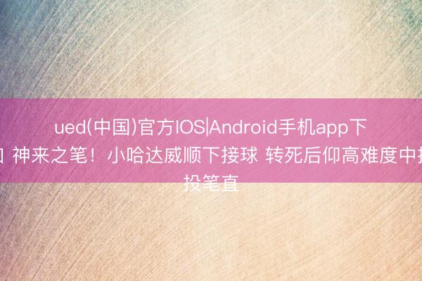 ued(中国)官方IOS|Android手机app下载入口 神来之笔！小哈达威顺下接球 转死后仰高难度中投笔直
