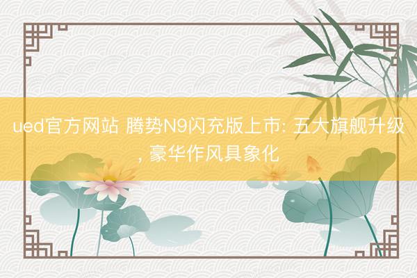 ued官方网站 腾势N9闪充版上市: 五大旗舰升级, 豪华作风具象化