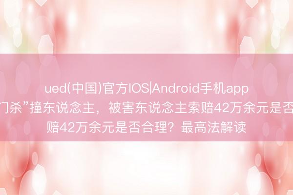 ued(中国)官方IOS|Android手机app下载入口 乘客“开门杀”撞东说念主,被害东说念主索赔42万余元是否合理?最高法解读