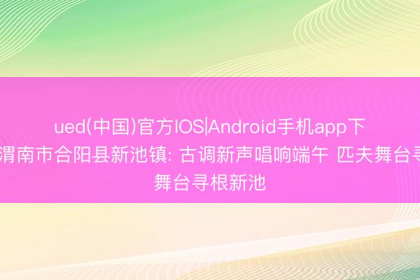 ued(中国)官方IOS|Android手机app下载入口 渭南市合阳县新池镇: 古调新声唱响端午 匹夫舞台寻根新池
